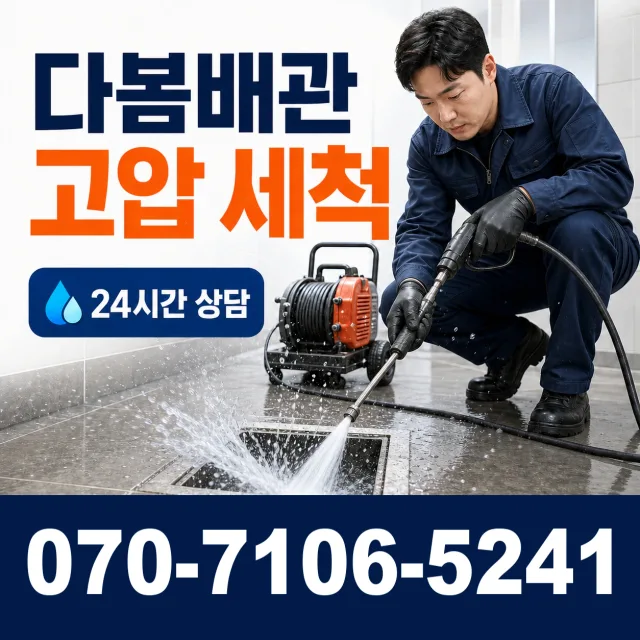 경기 화성시 만세구 장안면 사랑길 배관고압세척 상담 이미지 4